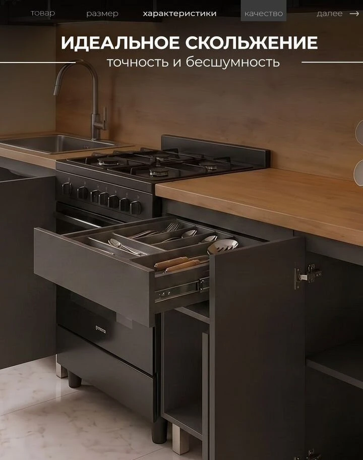 Кухня графит 2 метра новая